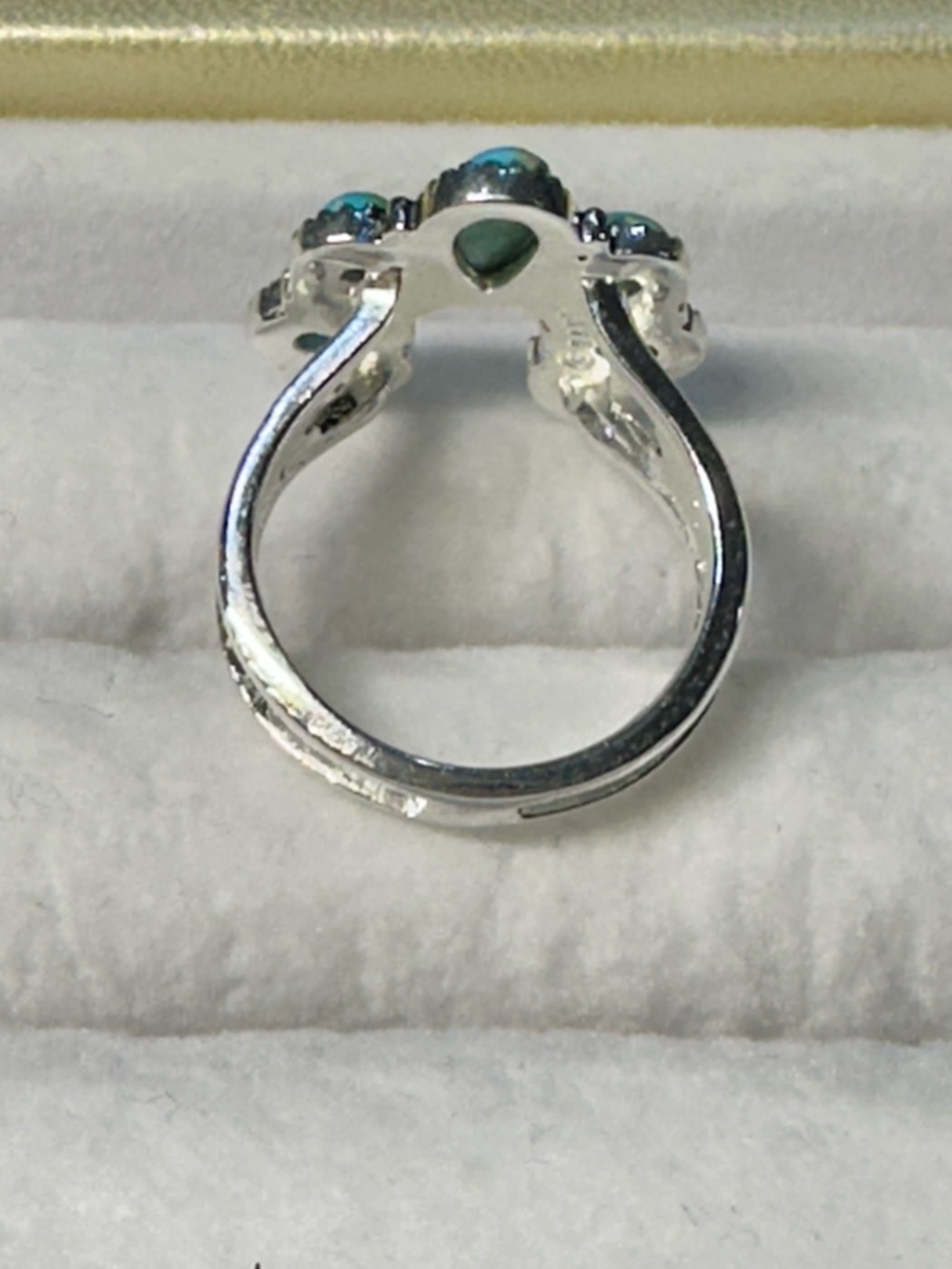 New Barse Sterling Silver Genuine Turquoise ring.  Sz 7 - Picture 3 of 5